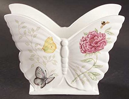 Lenox Butterfly Meadow Figurine Napkin Holder, Fine China Dinnerware