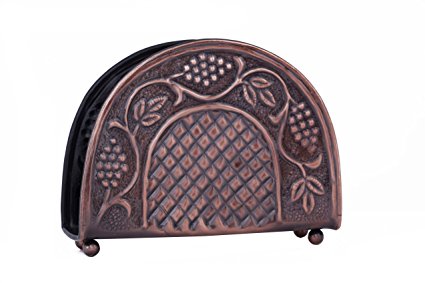 Old Dutch Antique Embossed Heritage Napkin Holder, 7-1/4 by 2 by 5-1/2-Inch