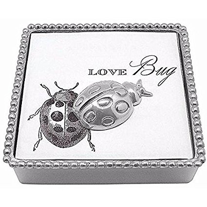 Mariposa Ladybug Beaded Napkin Box