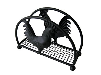Home Basics RP01609 Rooster Collection Napkin Holder, Small