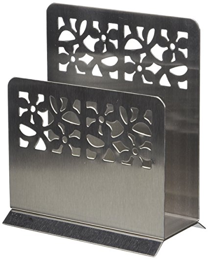HomeWorks Wedding Gift Boxed Modern Napkin Holder Stainless Steel