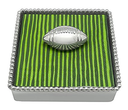 Mariposa Football Beaded Napkin Box