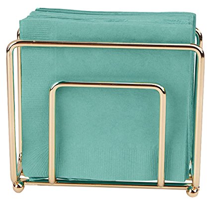 Mind Reader Napkin Holder For Tabletop, Parties, and Countertop, Square, Copper