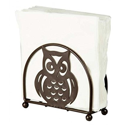Home Basics Owl Napkin Holder, Bronze